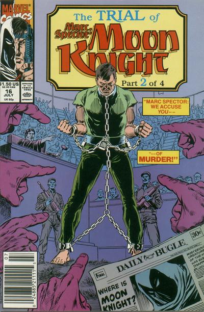 Cover for Marc Spector: Moon Knight (Marvel, 1989 series) #16