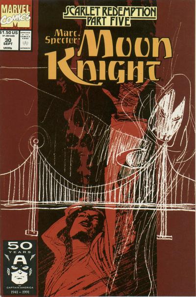 Cover for Marc Spector: Moon Knight (Marvel, 1989 series) #30