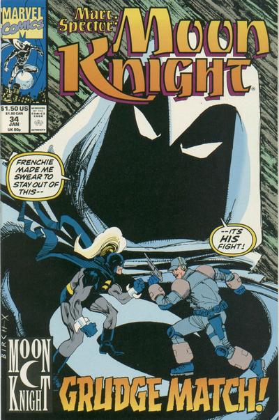 Cover for Marc Spector: Moon Knight (Marvel, 1989 series) #34