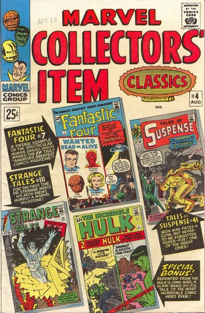 Cover for Marvel Collectors' Item Classics (Marvel, 1965 series) #4