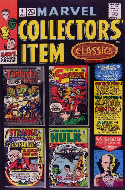 Cover for Marvel Collectors' Item Classics (Marvel, 1965 series) #5