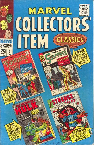 Cover for Marvel Collectors' Item Classics (Marvel, 1965 series) #6