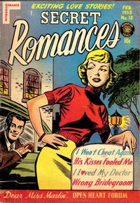 Cover Thumbnail for Secret Romances (Superior, 1951 series) #12