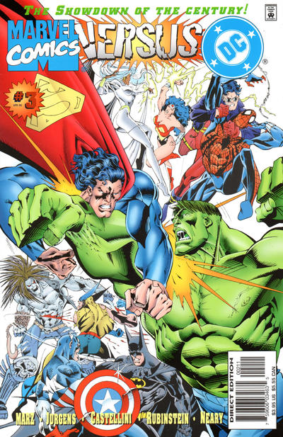 Cover for Marvel versus DC / DC versus Marvel (Marvel, 1996 series) #3 [Direct Edition]