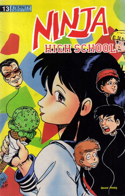 Cover for Ninja High School (Malibu, 1988 series) #13