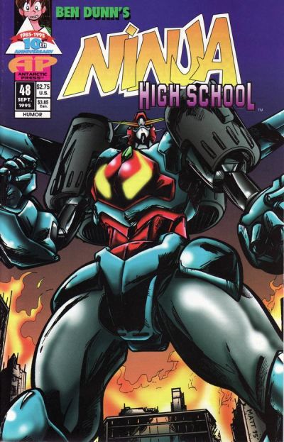 Cover for Ninja High School (Antarctic Press, 1994 series) #48