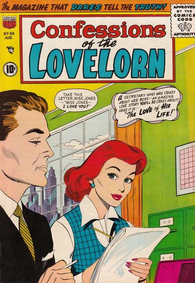 Cover for Confessions of the Lovelorn (American Comics Group, 1956 series) #84