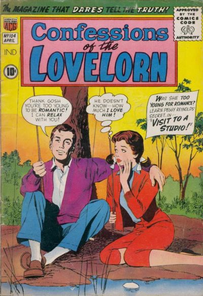 Cover for Confessions of the Lovelorn (American Comics Group, 1956 series) #104