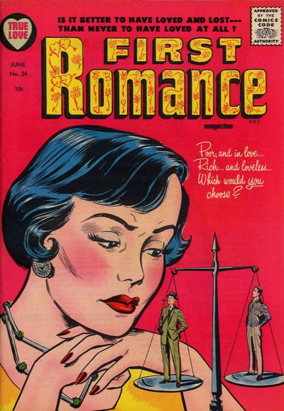 Cover for First Romance Magazine (Harvey, 1949 series) #34
