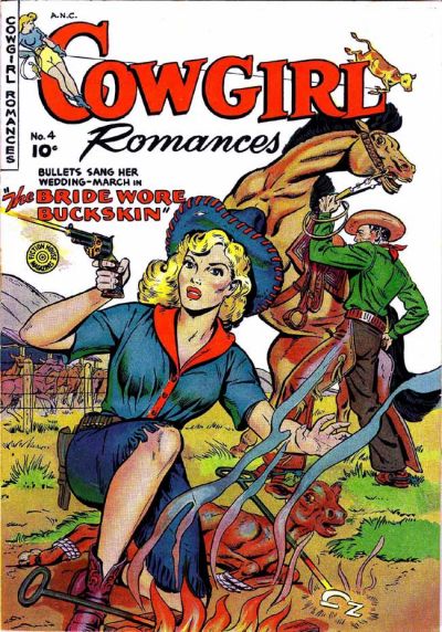 Cover for Cowgirl Romances (Fiction House, 1950 series) #4