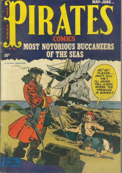 Cover for Pirates Comics (Hillman, 1950 series) #v1#2