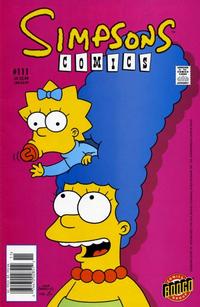 Cover for Simpsons Comics (Bongo, 1993 series) #111