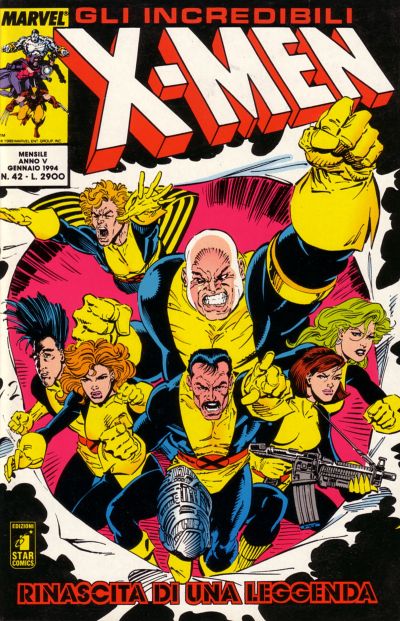 Cover for Gli Incredibili X-Men (Edizioni Star Comics, 1990 series) #42