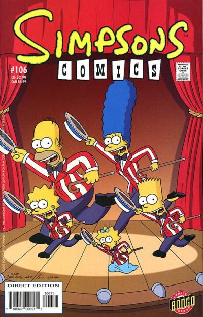 Cover for Simpsons Comics (Bongo, 1993 series) #106