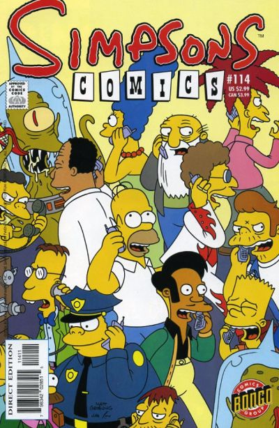 Cover for Simpsons Comics (Bongo, 1993 series) #114