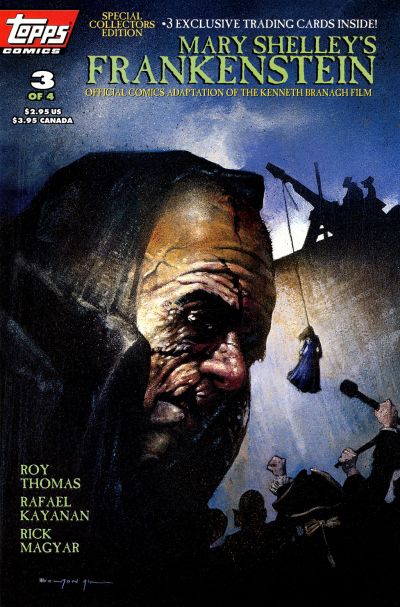 Cover for Mary Shelley's Frankenstein (Topps, 1994 series) #3 [John Bolton]