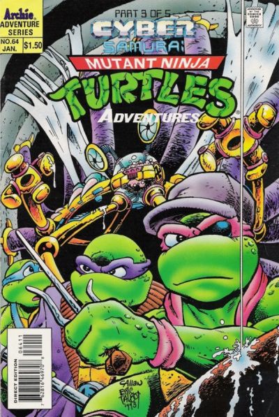 Cover for Teenage Mutant Ninja Turtles Adventures (Archie, 1989 series) #64