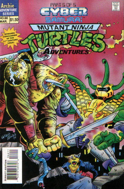 Cover for Teenage Mutant Ninja Turtles Adventures (Archie, 1989 series) #66 [Direct Edition]
