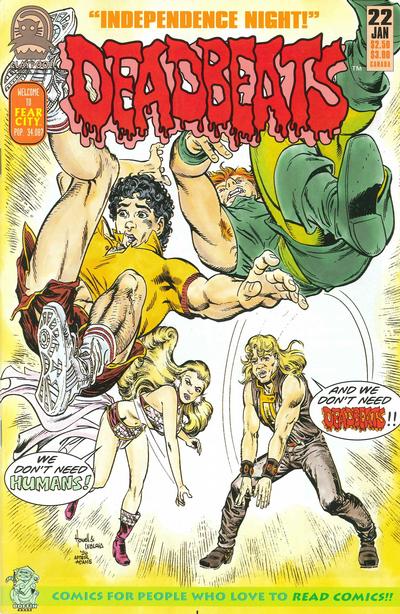 Cover for Deadbeats (Claypool Comics, 1993 series) #22