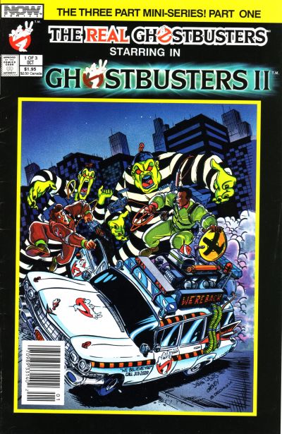Cover for Ghostbusters II (Now, 1989 series) #1 [Newsstand]