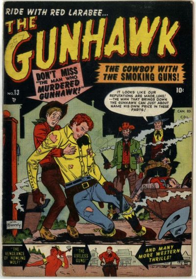 Cover for The Gunhawk (Bell Features, 1950 series) #13
