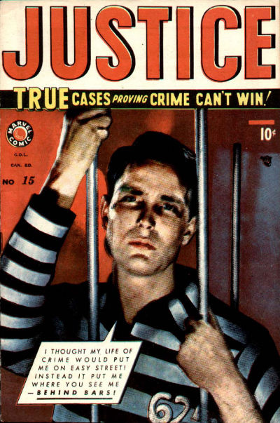 Cover for Justice Comics (Bell Features, 1948 ? series) #15