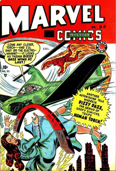 Cover for Marvel Mystery Comics (Bell Features, 1948 series) #90