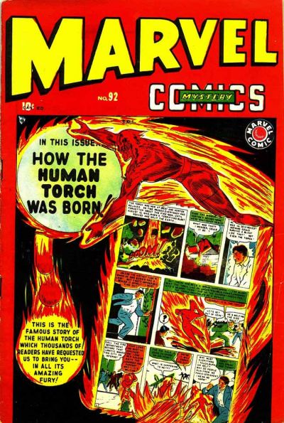 Cover for Marvel Mystery Comics (Bell Features, 1948 series) #92