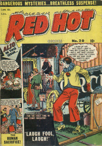 Cover for Red Hot Comics (Bell Features, 1951 series) #20