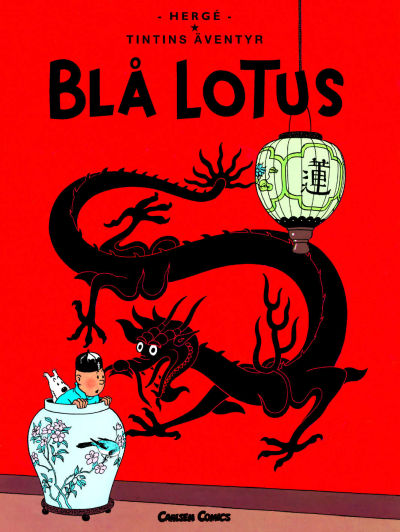 Cover for Tintins äventyr (Bonnier Carlsen, 2004 series) #5 - Blå Lotus