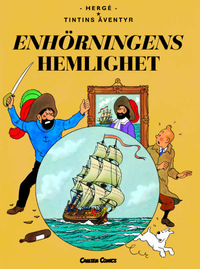 Cover for Tintins äventyr (Bonnier Carlsen, 2004 series) #11 - Enhörningens hemlighet