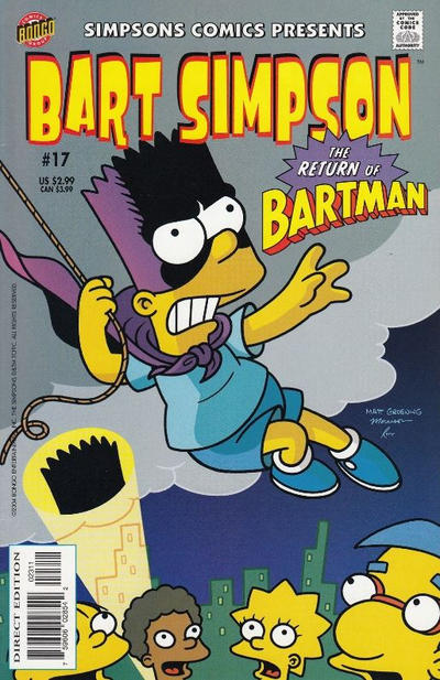 Cover for Simpsons Comics Presents Bart Simpson (Bongo, 2000 series) #17 [Direct Edition]