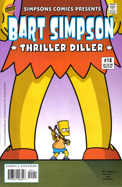 Cover for Simpsons Comics Presents Bart Simpson (Bongo, 2000 series) #18 [Direct Edition]
