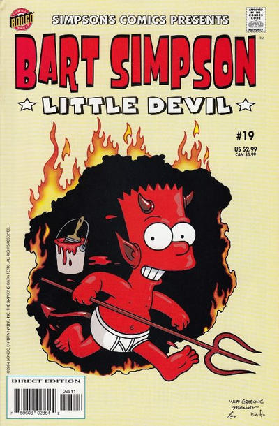 Cover for Simpsons Comics Presents Bart Simpson (Bongo, 2000 series) #19 [Direct Edition]