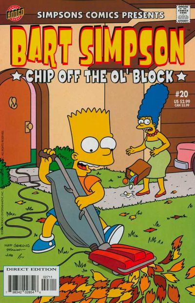 Cover for Simpsons Comics Presents Bart Simpson (Bongo, 2000 series) #20 [Direct Edition]