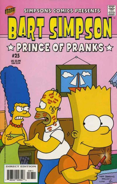 Cover for Simpsons Comics Presents Bart Simpson (Bongo, 2000 series) #25