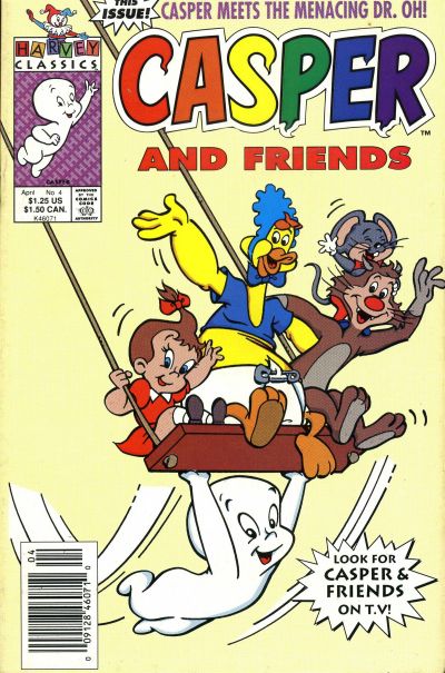 Cover for Casper and Friends (Harvey, 1991 series) #4 [Newsstand]