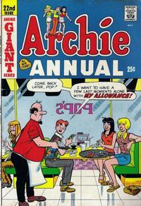 Cover for Archie Annual (Archie, 1950 series) #22