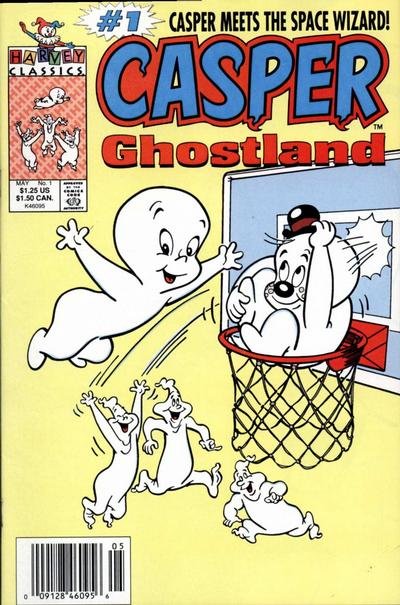 Cover for Casper Ghostland (Harvey, 1992 series) #1 [Newsstand]