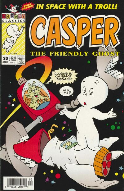 Cover for Casper the Friendly Ghost (Harvey, 1991 series) #20 [Newsstand]