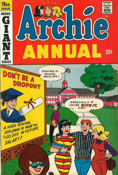 Cover for Archie Annual (Archie, 1950 series) #19