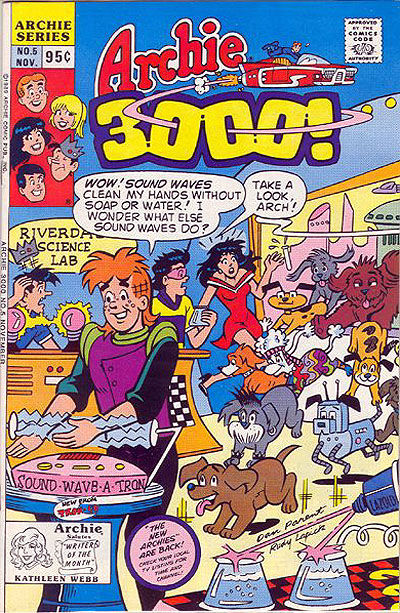 Cover for Archie 3000 (Archie, 1989 series) #5 [Direct]
