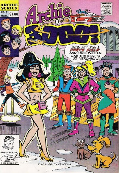 Cover for Archie 3000 (Archie, 1989 series) #7 [Direct]