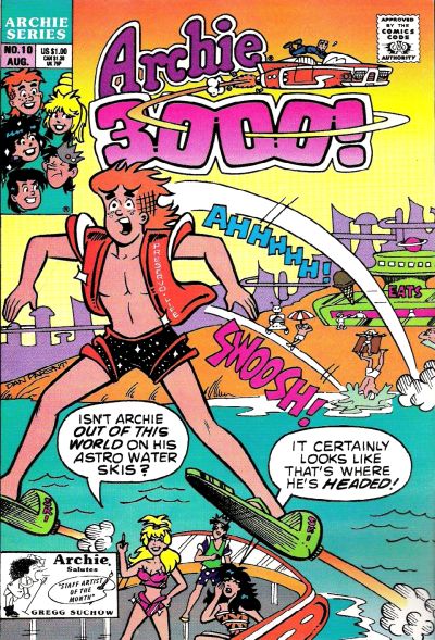 Cover for Archie 3000 (Archie, 1989 series) #10 [Direct]