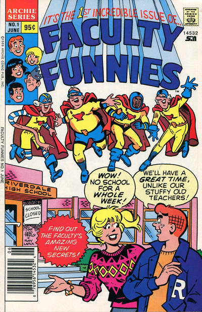 Cover for Faculty Funnies (Archie, 1989 series) #1 [Newsstand]