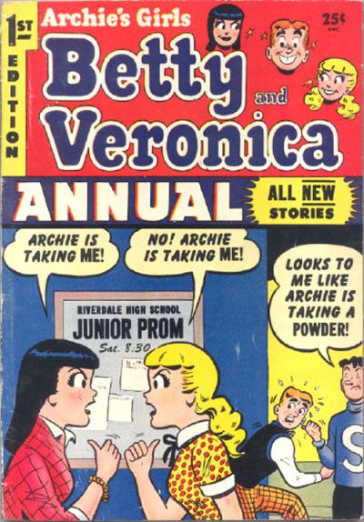 Cover for Archie's Girls, Betty and Veronica Annual (Archie, 1953 series) #1