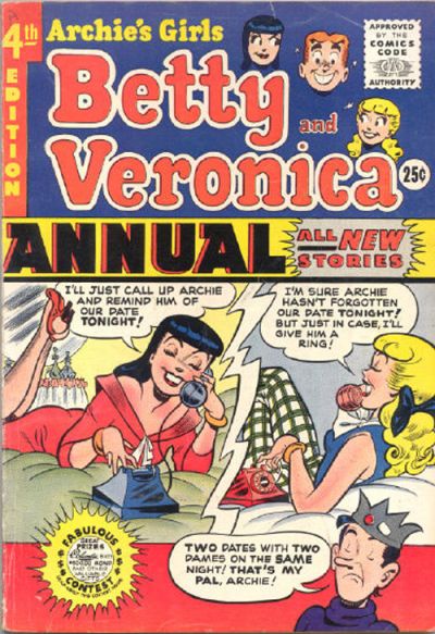 Cover for Archie's Girls, Betty and Veronica Annual (Archie, 1953 series) #4