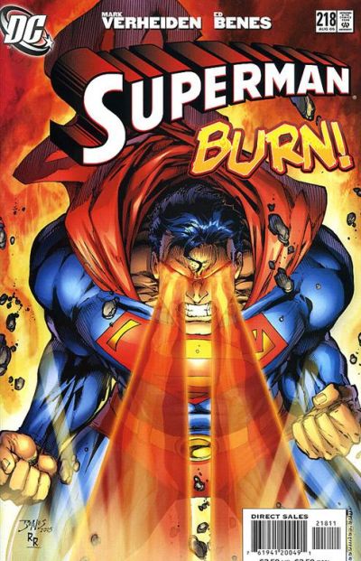 Cover for Superman (DC, 1987 series) #218 [Direct Sales]