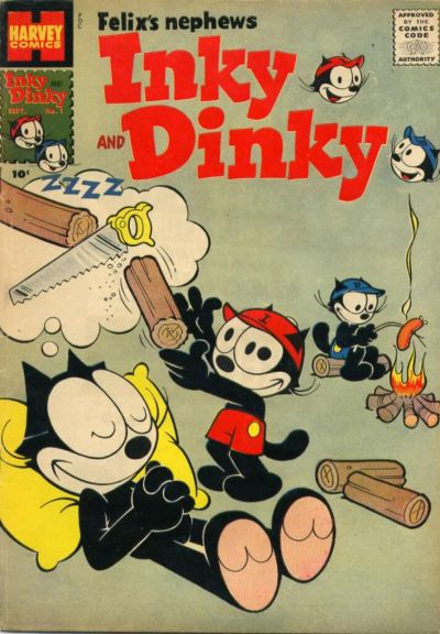 Cover for Felix the Cat's Nephews, Inky and Dinky (Harvey, 1957 series) #1