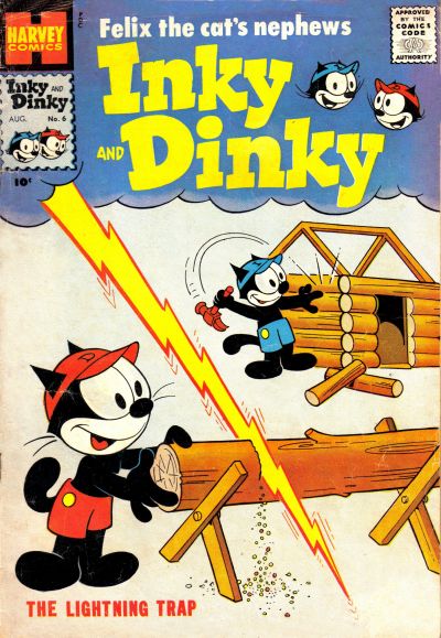 Cover for Felix the Cat's Nephews, Inky and Dinky (Harvey, 1957 series) #6